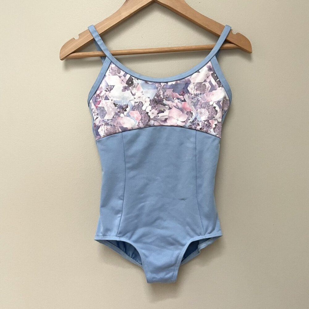 Blue Floral Leotard